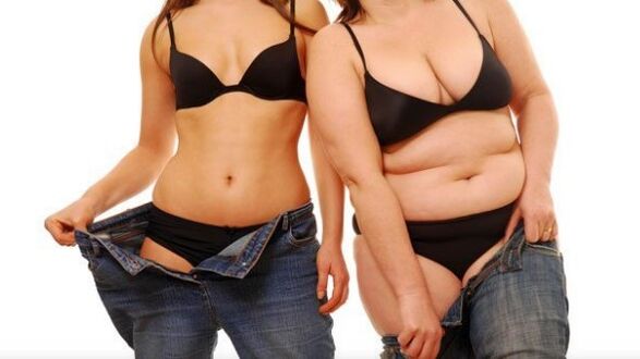 Fille mince et pleine